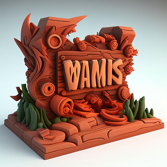 نموذج ثلاثي الأبعاد لآلة CNC ألعاب لعبة St Worms Clan Wars